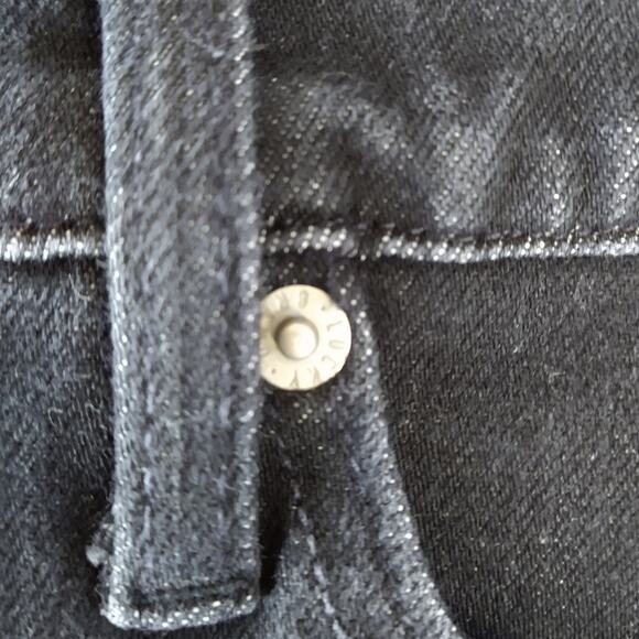 Lucky Brand Bridgette Y2K Zip High Rise Crop Mini Boot size 6/28R - Picture 11 of 15